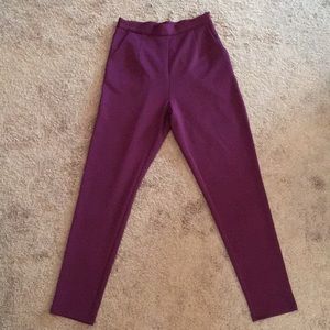 Lulu’s Eggplant High waisted pants- size medium